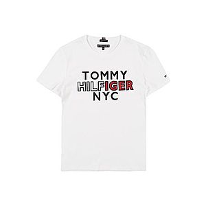 TOMMY HILFIGER Tričko 'NYC' biela / tmavomodrá / červená vyobraziť