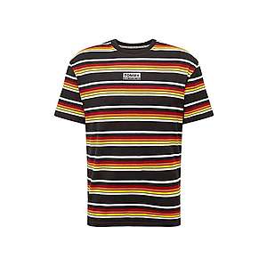 Tommy Jeans Tričko 'Yarn Dye Stripe' červená / čierna / žltá vyobraziť