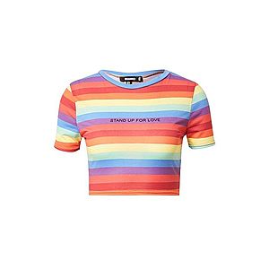 Missguided Tričko 'Pride Rainbow Stripe' zmiešané farby vyobraziť