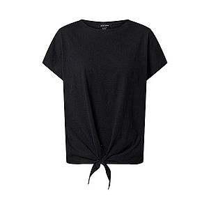 NEW LOOK Tričko 'Tie Front' čierna vyobraziť