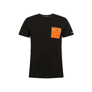 Tommy Jeans Tričko oranžová / čierna vyobraziť