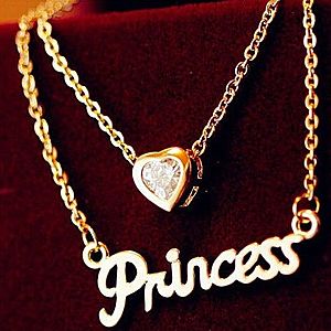 Náhrdelník Love Princess-Zlatá KP2572 vyobraziť