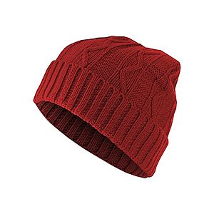 Master Dis Beanie Cable Flap red - One Size vyobraziť