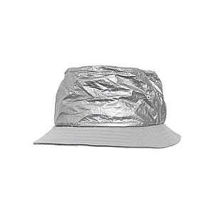 Urban Classics Crinkled Paper Bucket Hat silver - One Size vyobraziť
