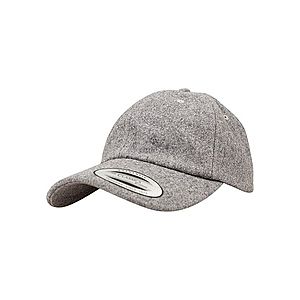 Urban Classics Low Profile Melton Wool Dad Cap heather grey - One Size vyobraziť