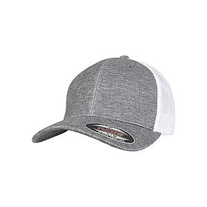 Urban Classic Retro Trucker Melange Cap grey/white mesh - L/XL vyobraziť