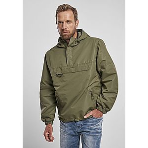 Brandit Summer Pull Over Jacket olive - S vyobraziť