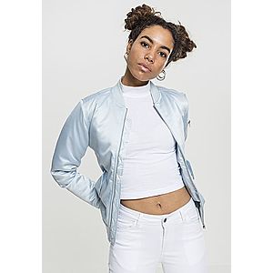 Urban Classics Ladies Satin Bomber Jacket babyblue - L vyobraziť