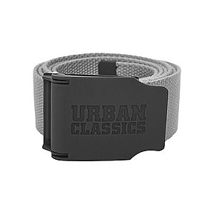 Urban Classics Woven Belt Rubbered Touch UC grey - 120cm vyobraziť