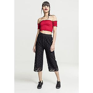 Urban Classics Ladies Cropped Cold Shoulder Smoke Top fire red - L vyobraziť