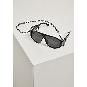 Urban Classics 101 Chain Sunglasses black/black - One Size vyobraziť