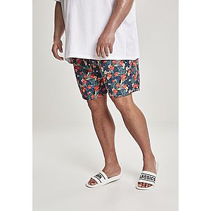 Urban Classics Pattern?Swim Shorts blk/tropical - 3XL vyobraziť