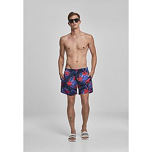 Urban Classics PatternSwim Shorts blue/red - L vyobraziť