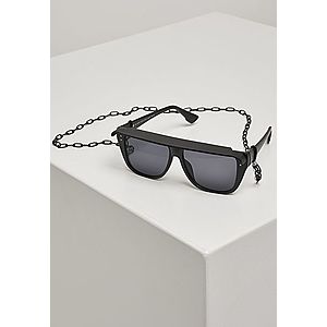 Urban Classics 108 Chain Sunglasses Visor black - One Size vyobraziť