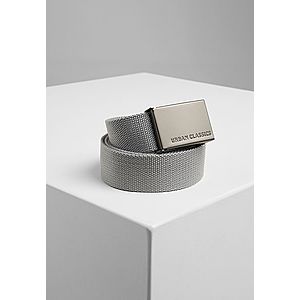 Urban Classics Canvas Belts grey - One Size vyobraziť
