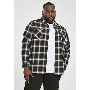 Urban Classics Checked Flanell Shirt black/white - 4XL vyobraziť