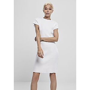 Urban Classics Ladies Rib Tee Dress white - L vyobraziť