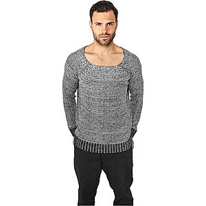 Urban Classics Wide Neck Sweater grey - L vyobraziť