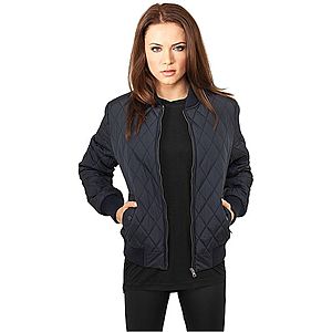 Urban Classics Ladies Diamond Quilt Nylon Jacket navy - L vyobraziť