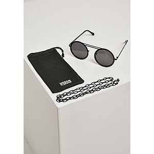 Urban Classics 104 Chain Sunglasses black/black - One Size vyobraziť