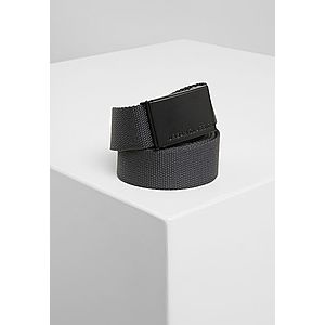 Urban Classics Canvas Belts charcoal/black - One Size vyobraziť