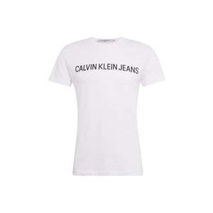 Calvin Klein Jeans Tričko biela vyobraziť