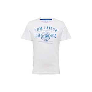 TOM TAILOR Tričko 'logo tee T-Shirt 1/2' biela vyobraziť