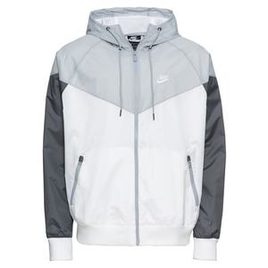 Nike Sportswear Prechodná bunda biela / sivá / tmavosivá vyobraziť