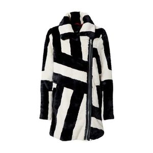 Maze Zimný kabát 'Santee' čierna / béžová vyobraziť