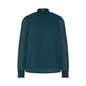 ONLY Blúzka 'ONLNEW KAYLA L/S TOP WVN' petrolejová vyobraziť