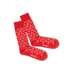 DillySocks Ponožky 'Heartful' ružová / červená vyobraziť
