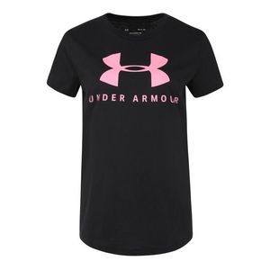 UNDER ARMOUR Funkčné tričko čierna / ružová vyobraziť