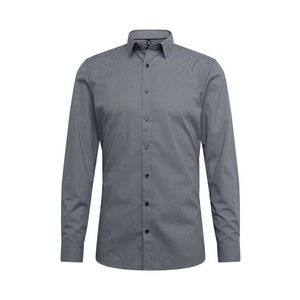 OLYMP Biznis košeľa 'No. 6 Print minimal' sivá vyobraziť