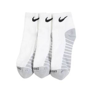 NIKE Športové ponožky 'Everyday Max Cushioned' sivá / čierna / biela vyobraziť
