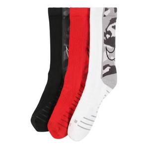 NIKE Športové ponožky 'Everyday Max' čierna / biela / červená vyobraziť
