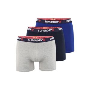 Superdry Boxerky sivá / biela / kobaltovomodrá vyobraziť