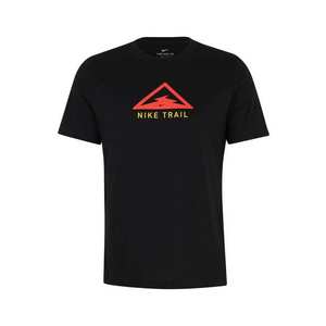 NIKE Funkčné tričko 'Trail' čierna / červená vyobraziť