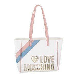 Love Moschino Shopper zlatá / biela / ružová / svetlomodrá vyobraziť