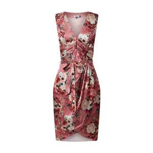 Chi Chi London Kokteilové šaty 'Daylla' rosé / zmiešané farby / koralová vyobraziť