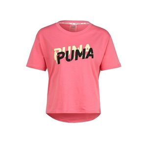 PUMA Funkčné tričko čierna / žltá / ružová vyobraziť
