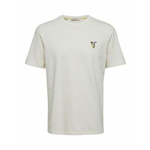 SELECTED HOMME Tričko biela / modrá / žltá vyobraziť