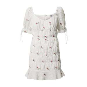 Missguided Letné šaty 'Broderie Embroidered' biela vyobraziť