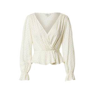 Miss Selfridge Blúzka 'IVORY DITSY WRAP BLOUSE' slonová kosť vyobraziť