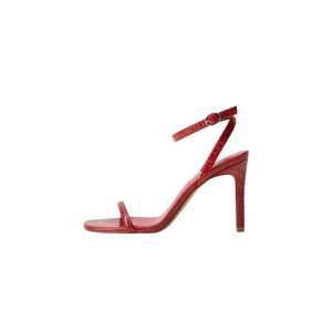 MANGO Remienkové sandále 'Lali' červená vyobraziť