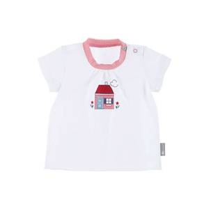 STERNTALER Tričko 'Haus' biela / ružová / červená vyobraziť