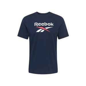 REEBOK Funkčné tričko biela / červená / námornícka modrá vyobraziť
