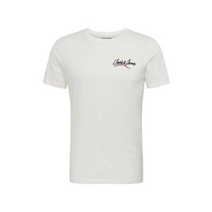 JACK & JONES Tričko 'JORFLEXX TEE SS CREW NECK' šedobiela vyobraziť