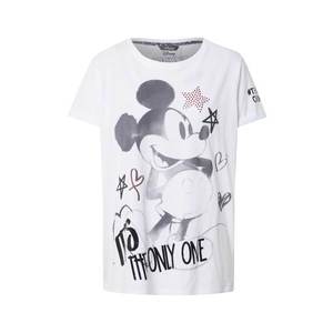 PRINCESS GOES HOLLYWOOD Tričko 'Mickey' biela / čierna / rubínová vyobraziť