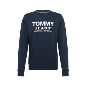 Tommy Jeans Mikina 'Essential Graphic' biela / námornícka modrá vyobraziť