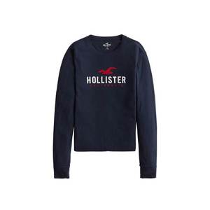 HOLLISTER Tričko 'TIMELESS' námornícka modrá / biela / červená vyobraziť